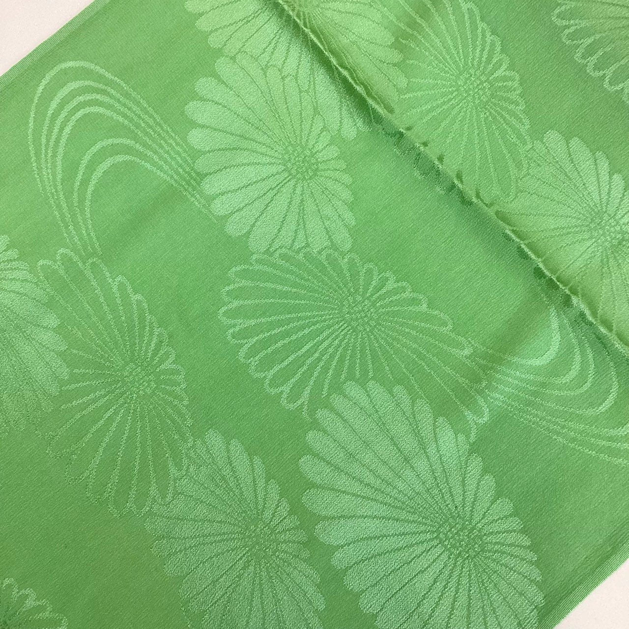 ［8506］帯締め 帯揚げ セット 菊流水文様 正絹 着物 帯絞め