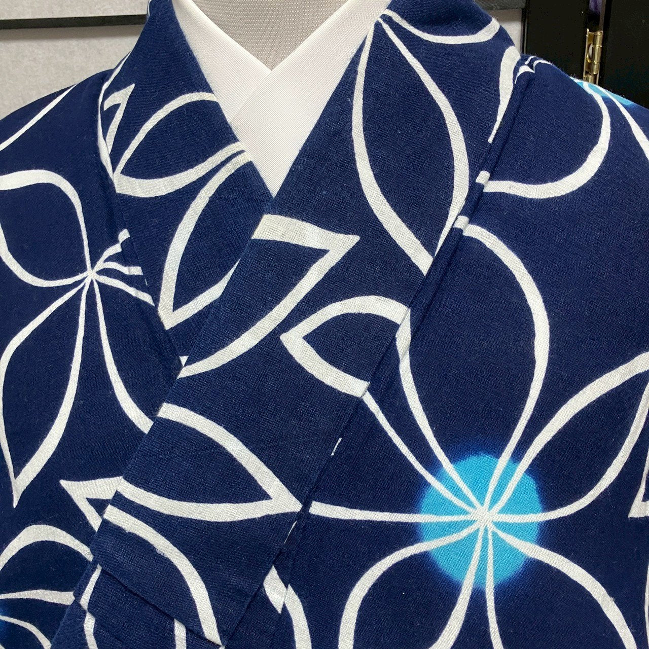 ［9450］浴衣 草花文様 ぼかし ゆかた レディース リメイク 綿