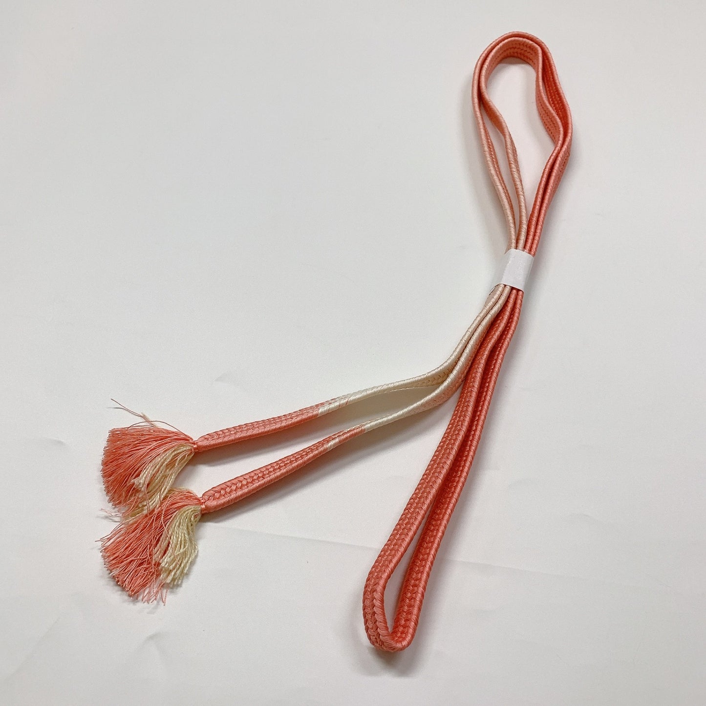［8393］帯締め 帯揚げ セット 菊流水文様 ぼかし 正絹 着物 帯絞め