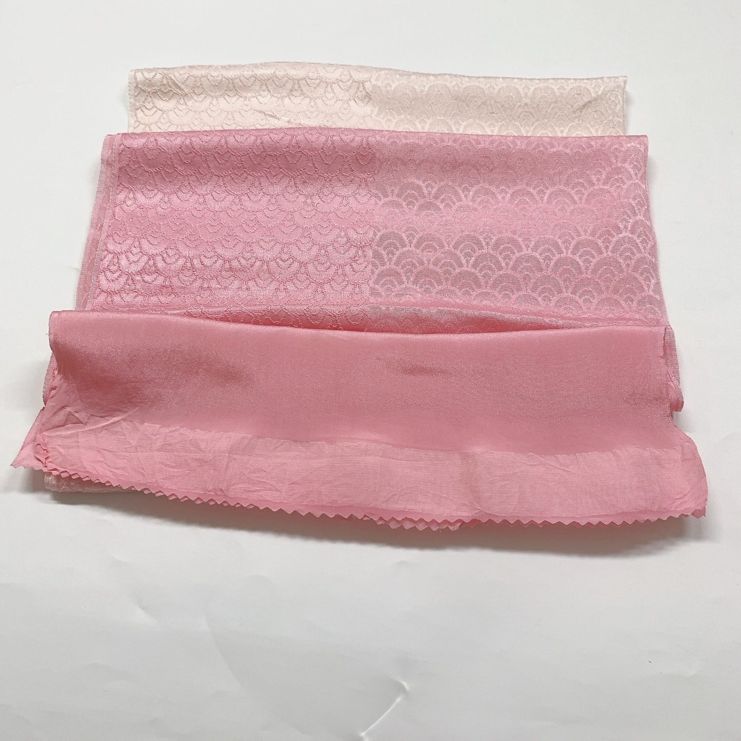 ［8391］帯締め 帯揚げ セット 青海波文様 ぼかし 正絹 着物 帯絞め