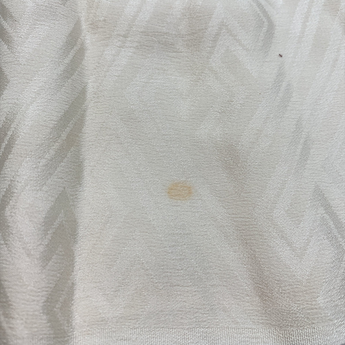 ［9853］帯締め 帯揚げ セット 紗綾形 銀糸 白 正絹 着物 帯絞め