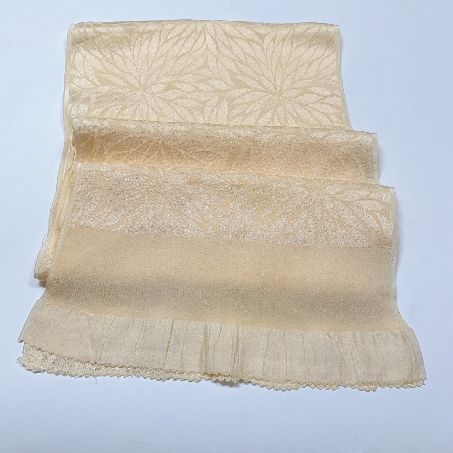 8067# Japanese Kimono Accessory Vintage Obiage and Obijime 2-piece Set Silk