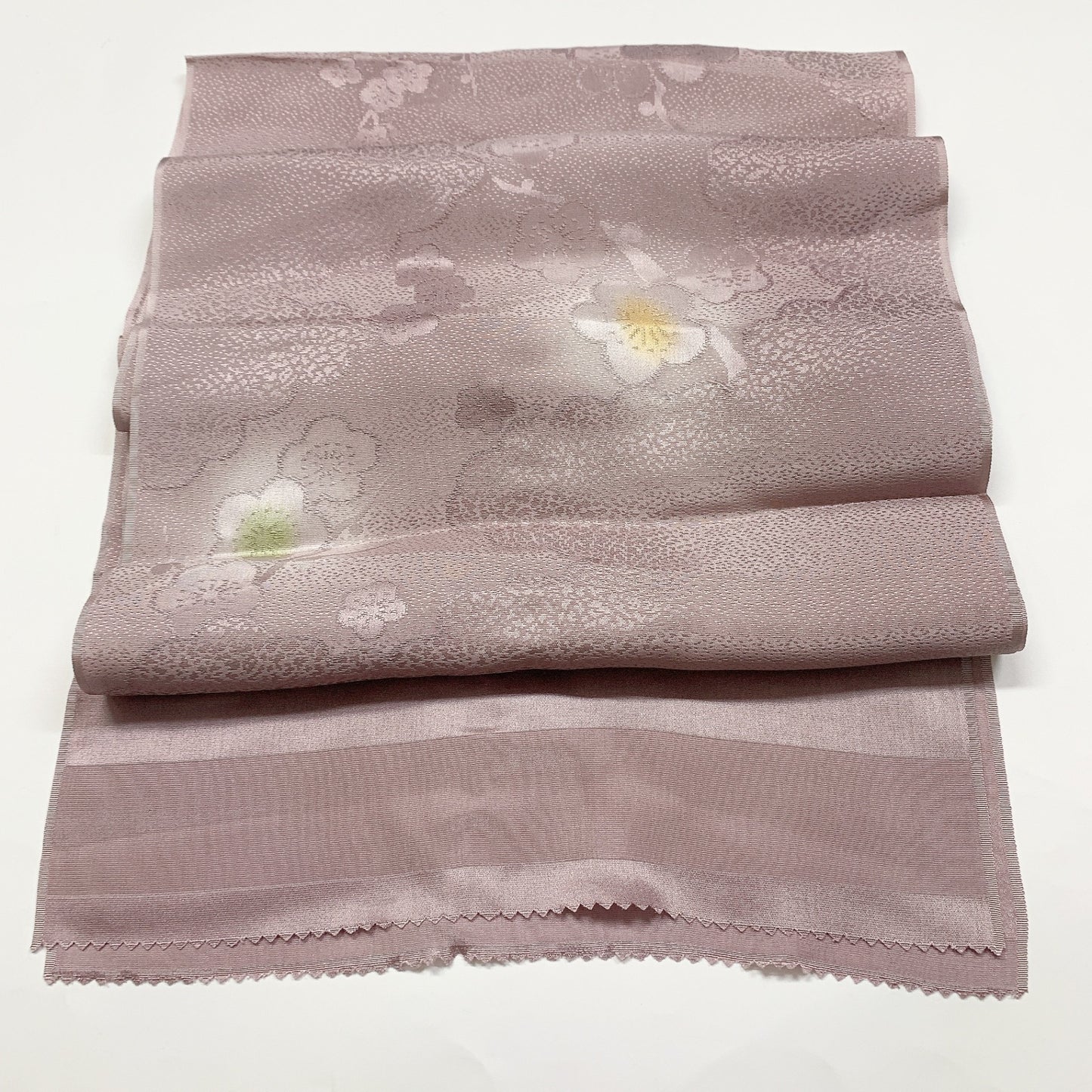 8707# Japanese Kimono Accessory Vintage Obiage and Obijime 2-piece Set Silk