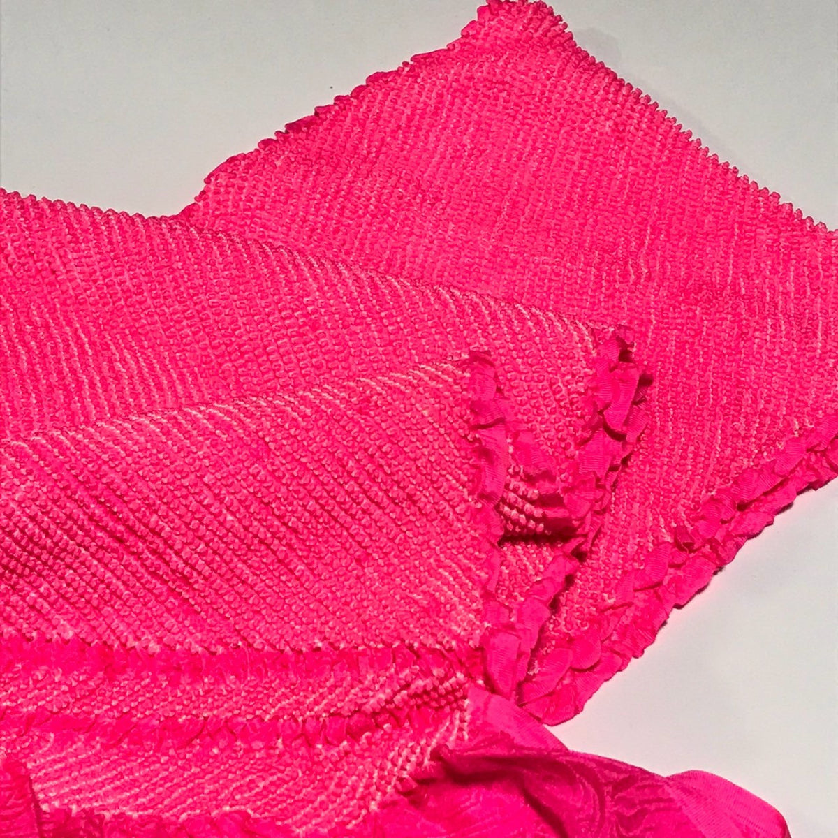 ［9954］帯締め 帯揚げ セット 美品 総絞り 正絹 着物 帯絞め 成人式 振袖