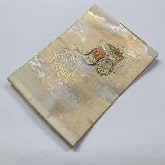 9364# Japanese Vintage Nagoya Obi Belt Kimono Fabric Silk Traditional