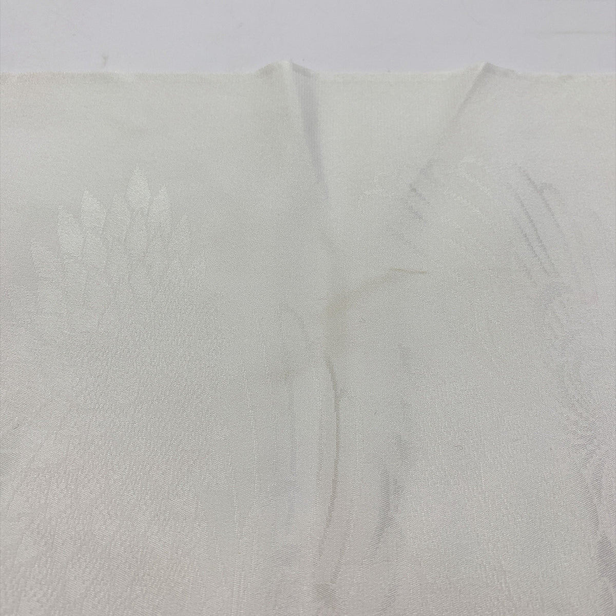 ［9775］帯締め 帯揚げ セット 菊文様 金銀糸 白 正絹 着物 帯絞め