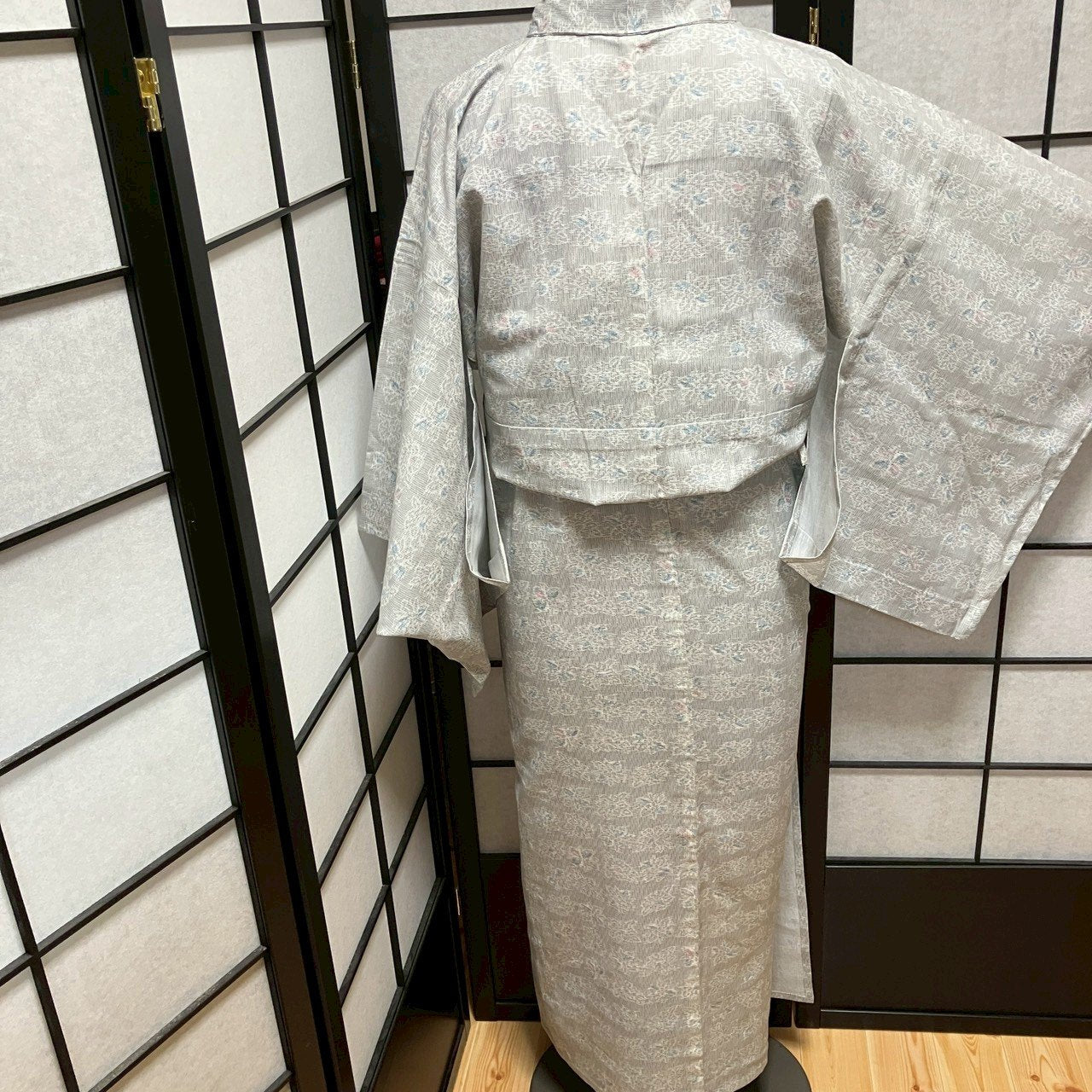 ［9489］浴衣 花吉祥文様 ゆかた レディース 綿 リメイク