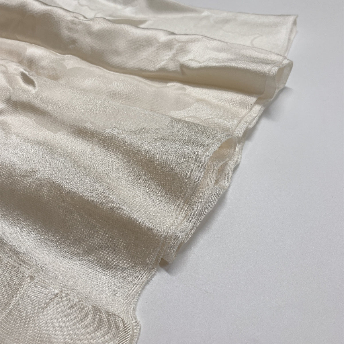 ［9799］帯締め 帯揚げ セット 雲取文様 白 正絹 着物 帯絞め