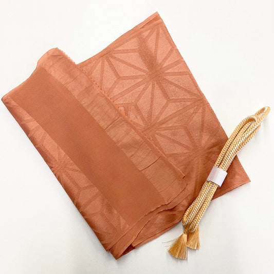 8571# Japanese Kimono Accessory Vintage Obiage and Obijime 2-piece Set Silk