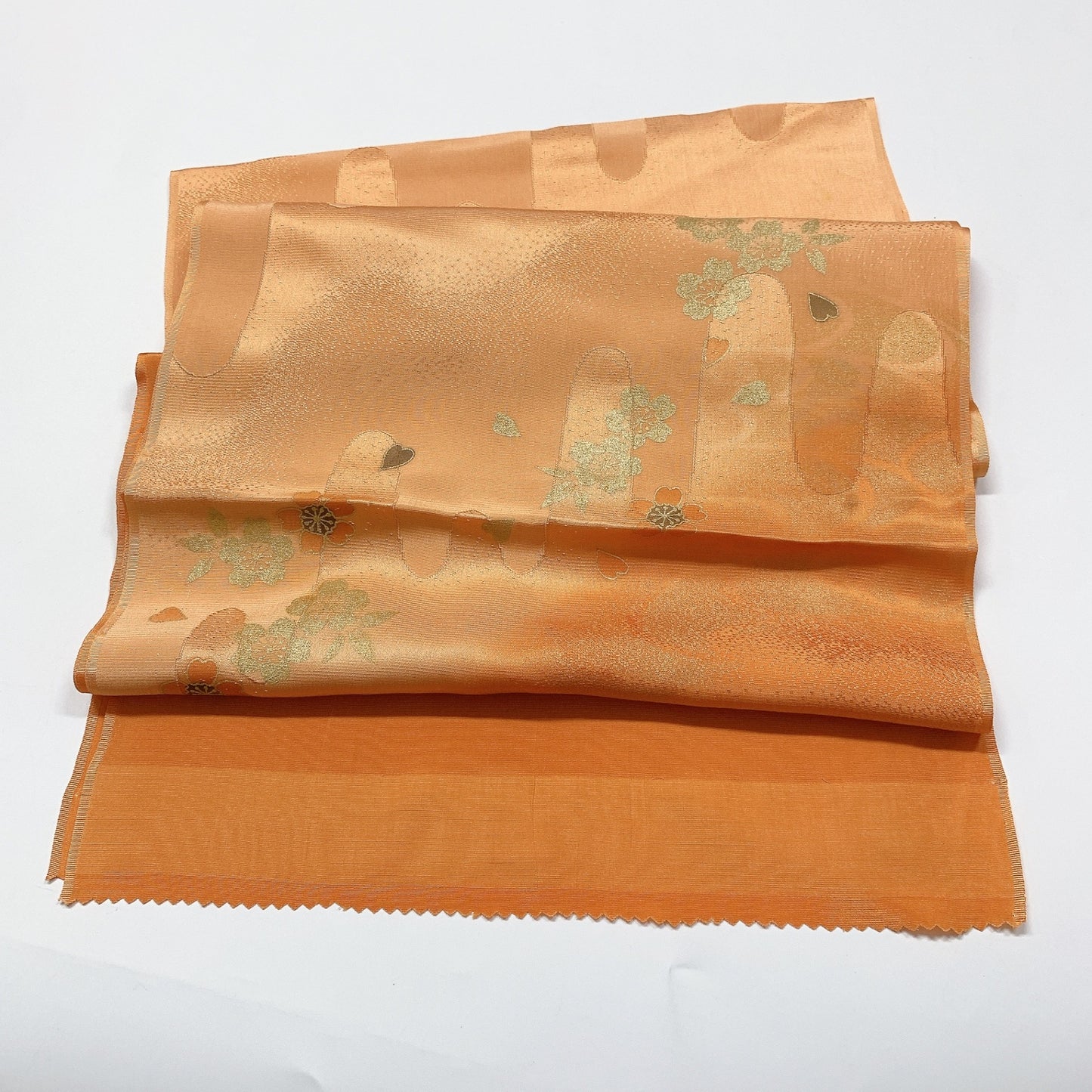 8061# Japanese Kimono Accessory Vintage Obiage and Obijime 2-piece Set Silk