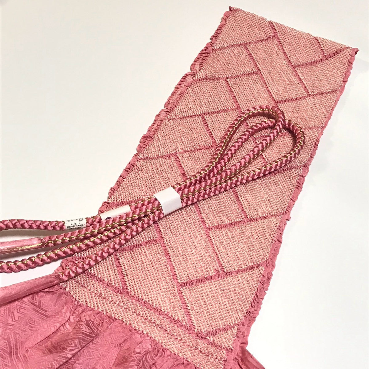 ［9971］帯締め 帯揚げ セット 美品 網代文様 総絞り 金糸 正絹 着物 帯絞め 振袖 成人式