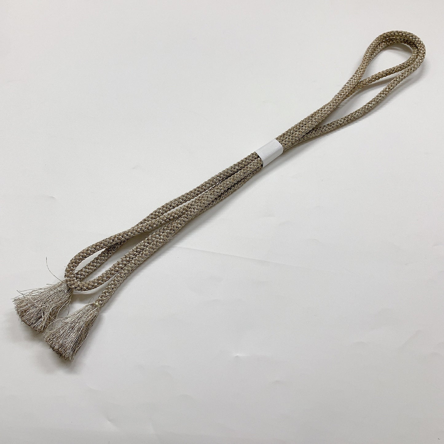 ［8407］帯締め 帯揚げ セット 矢羽根文様 銀糸 正絹 着物 帯絞め