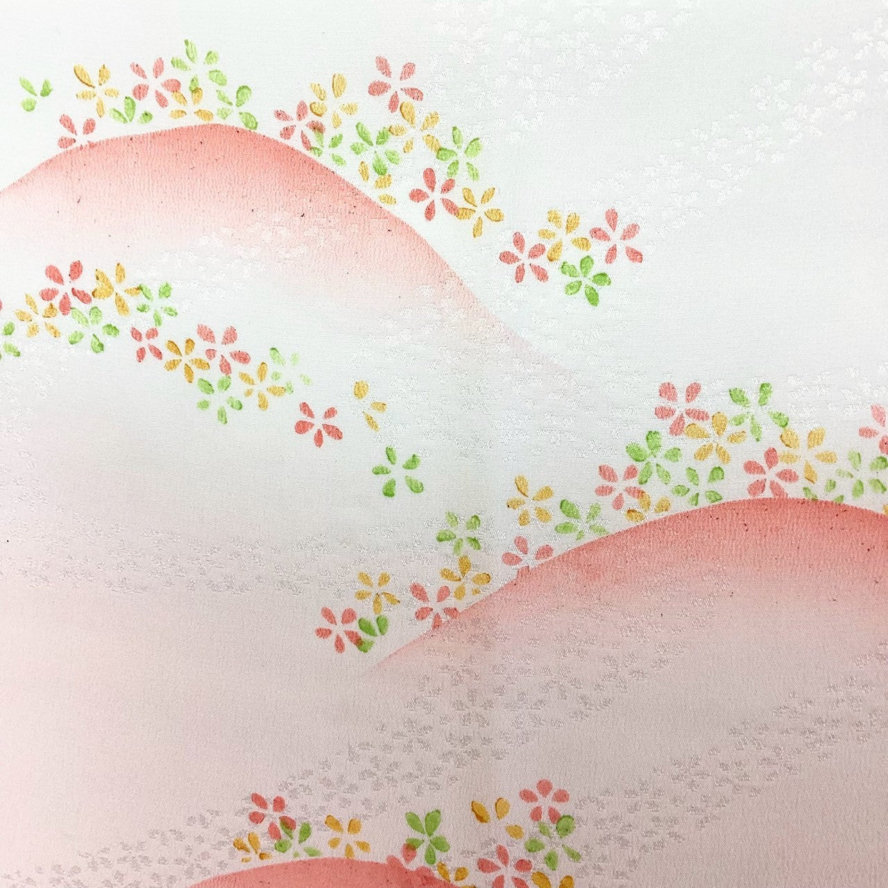 ［8561］帯締め 帯揚げ セット 草花風景文様 正絹 着物 帯絞め
