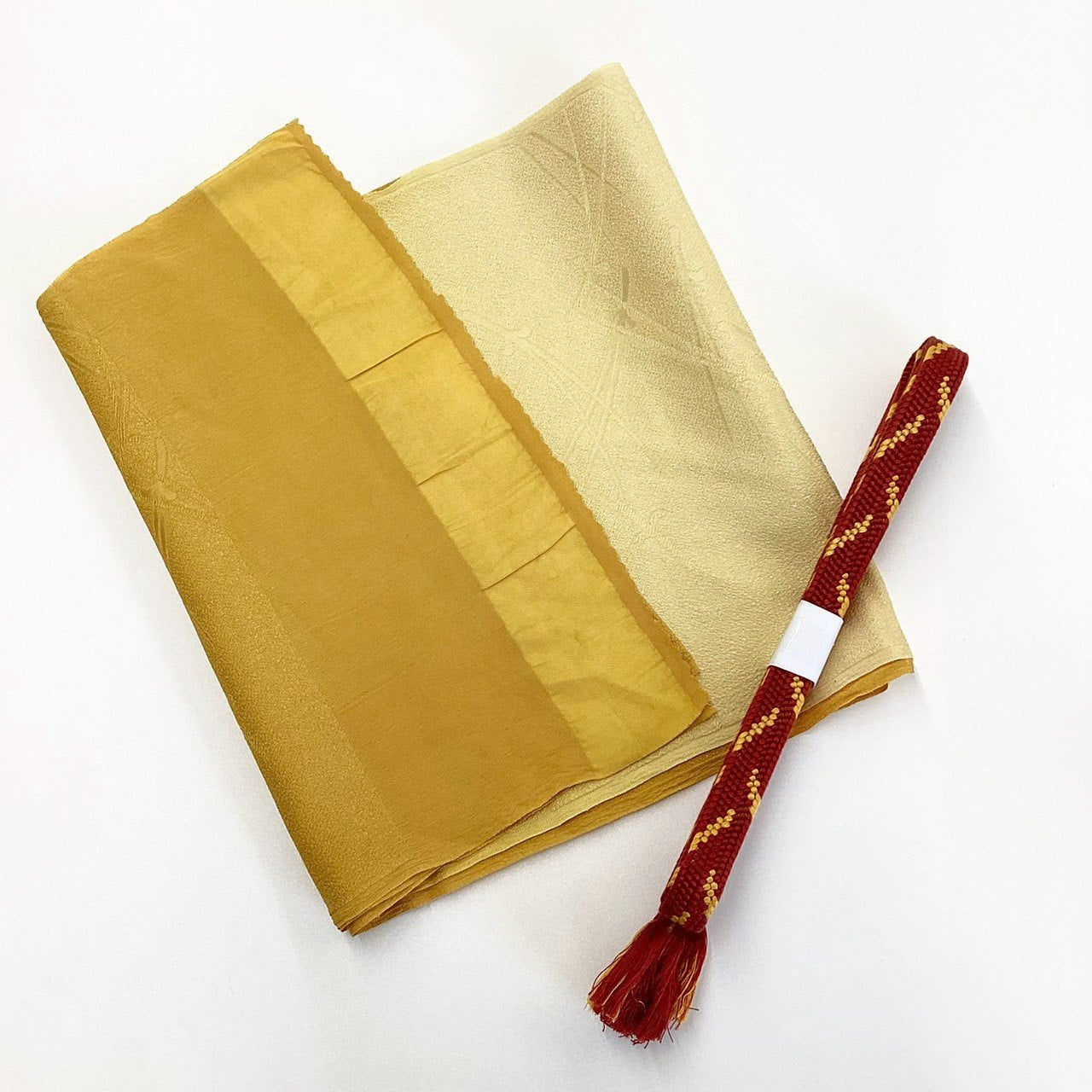 ［8207］帯締め 帯揚げ セット 草木文様 正絹 着物 帯絞め