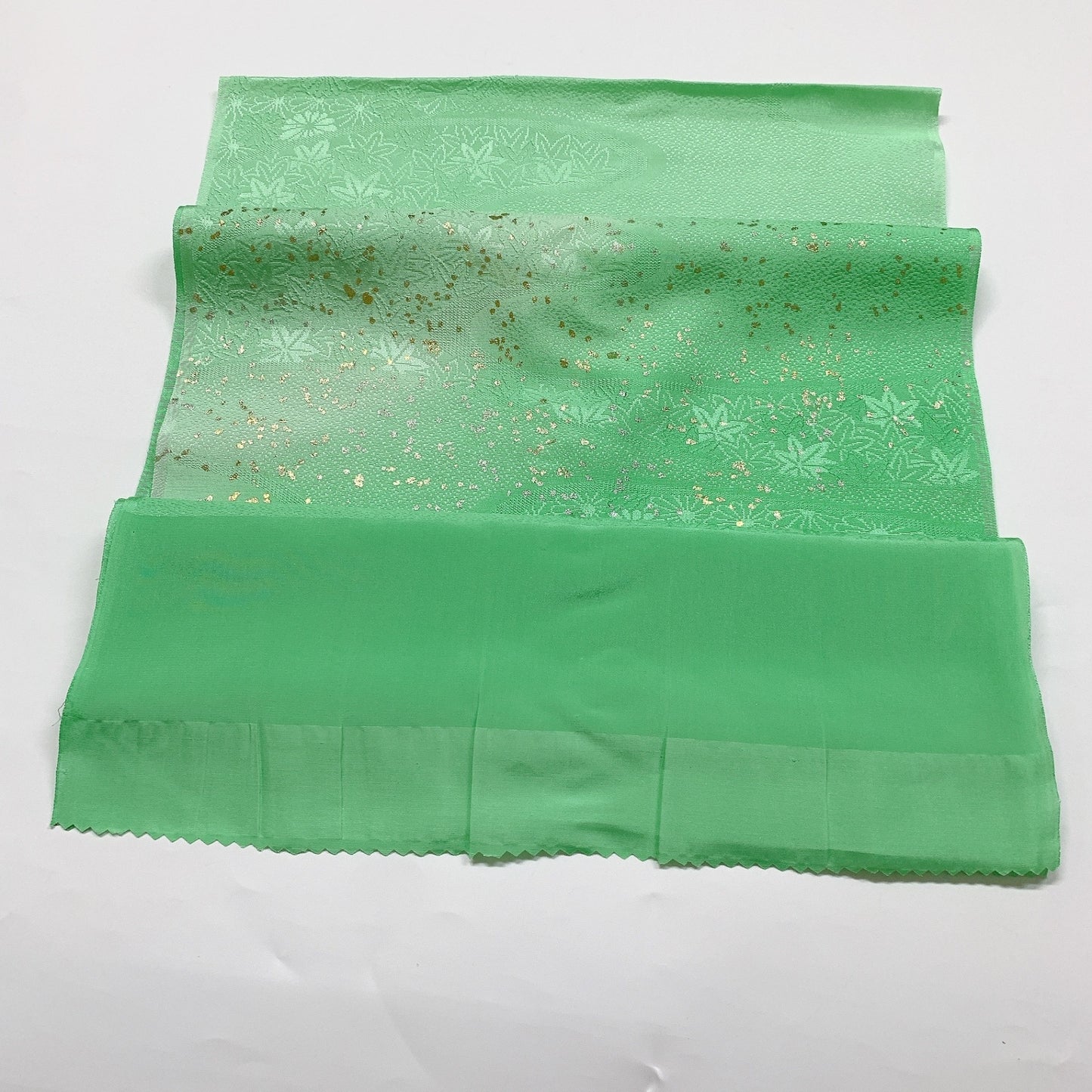 ［8413］帯締め 帯揚げ セット 草花流水文様 金彩 正絹 着物 帯絞め