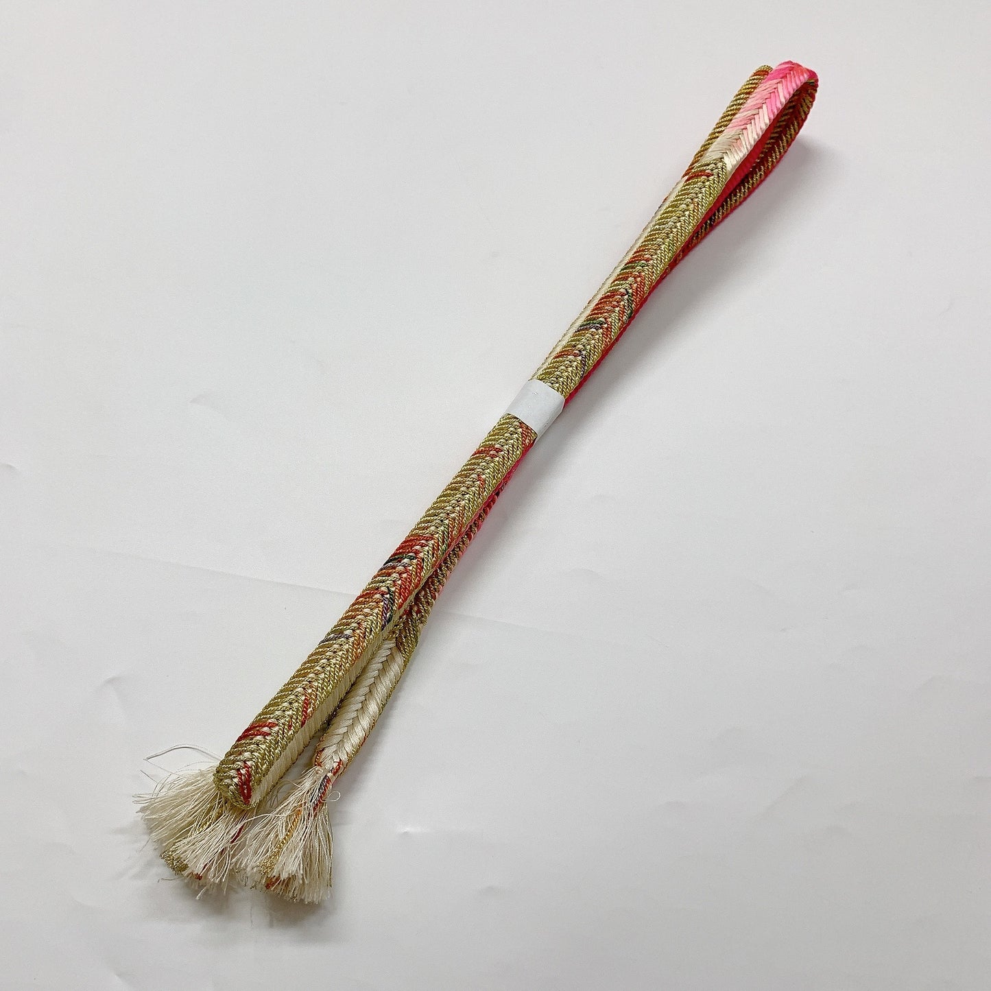 ［8402］帯締め 帯揚げ セット 果樹文様 ぼかし 金糸 正絹 着物 帯絞め