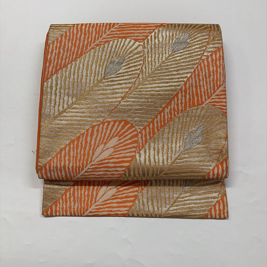 9406# Japanese Vintage Nagoya Obi Belt Kimono Fabric Silk Traditional