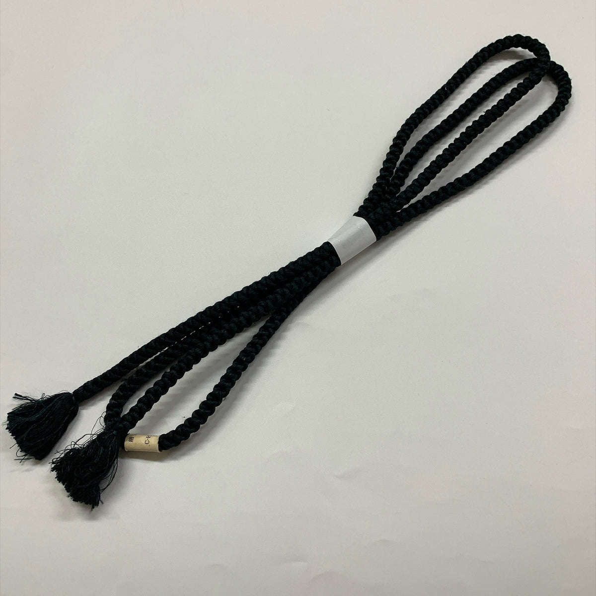 ［9827］帯締め 帯揚げ セット 市松模様 白 黒 逸品 正絹 着物 帯絞め