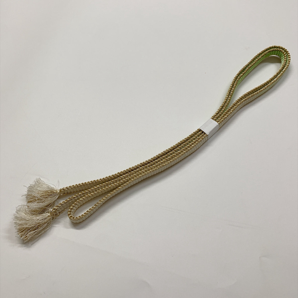 ［9297］帯締め 帯揚げ セット 枝花文様 ぼかし 金彩 正絹 着物 帯絞め
