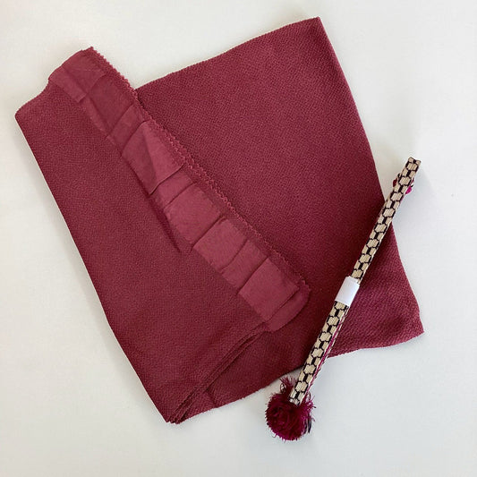 8529# Japanese Kimono Accessory Vintage Obiage and Obijime 2-piece Set Silk