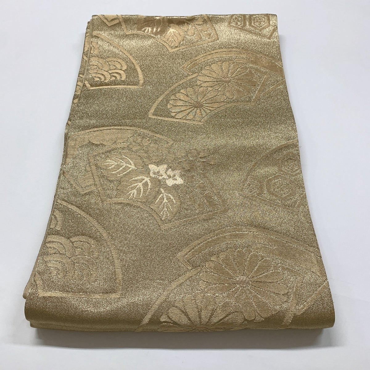8933# Japanese Vintage Fukuro Obi Belt Kimono Fabric Silk Traditional
