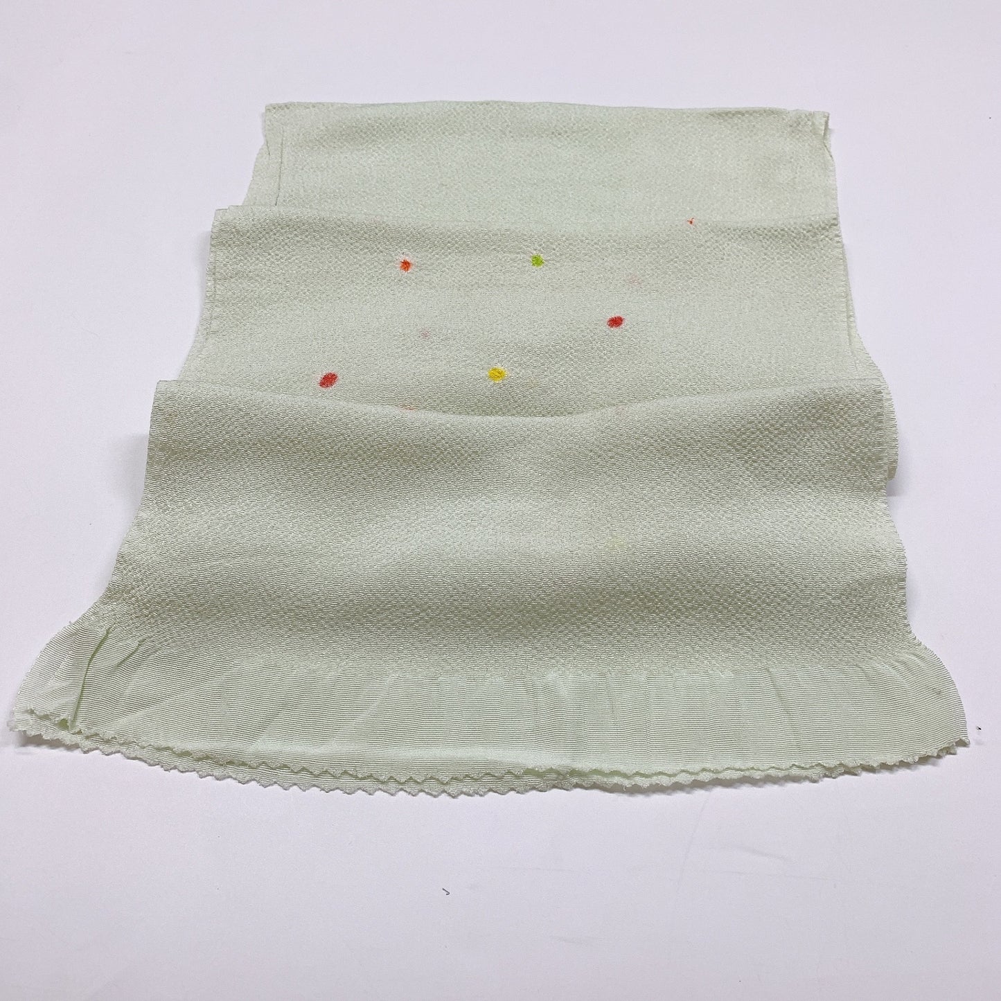［8379］帯締め 帯揚げ セット あられ文様 縮緬 正絹 着物 帯絞め