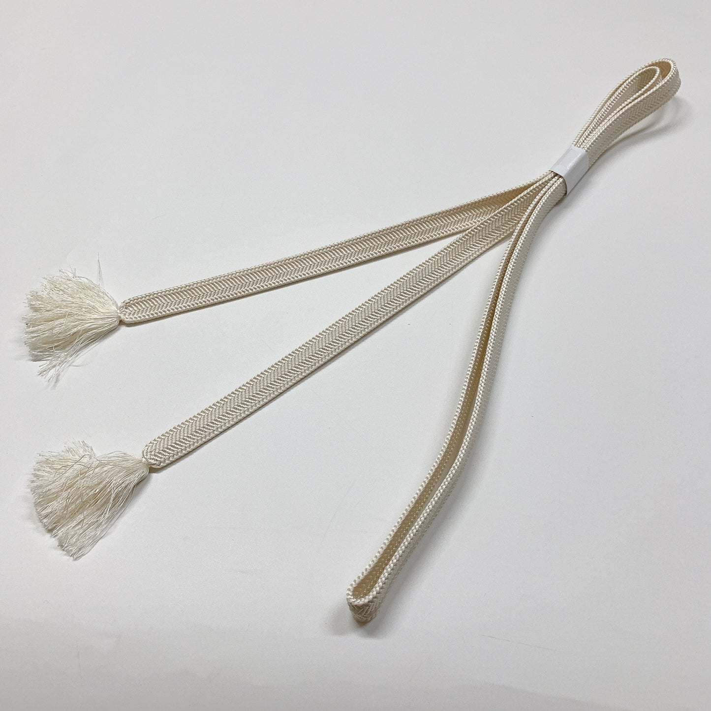 ［8381］帯締め 帯揚げ セット 正倉院花文様 銀糸 逸品 正絹 着物 帯絞め