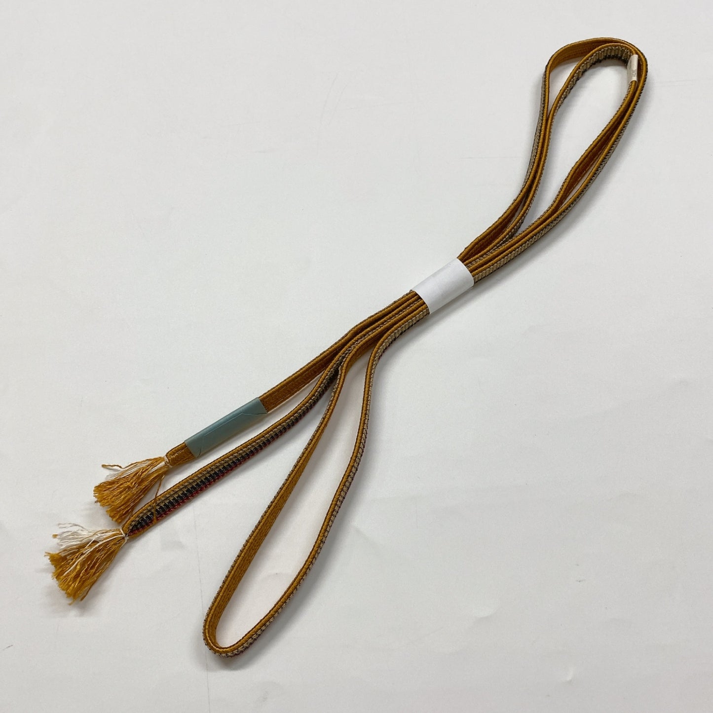 ［8606］帯締め 帯揚げ セット 草葉文様 ぼかし 正絹 着物 帯絞め
