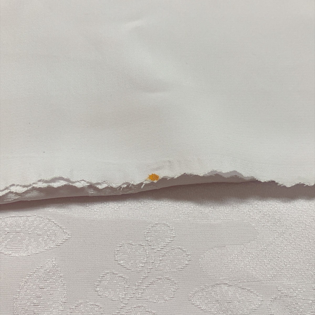 ［9782］帯締め 帯揚げ セット 草花文様 白 正絹 着物 帯絞め
