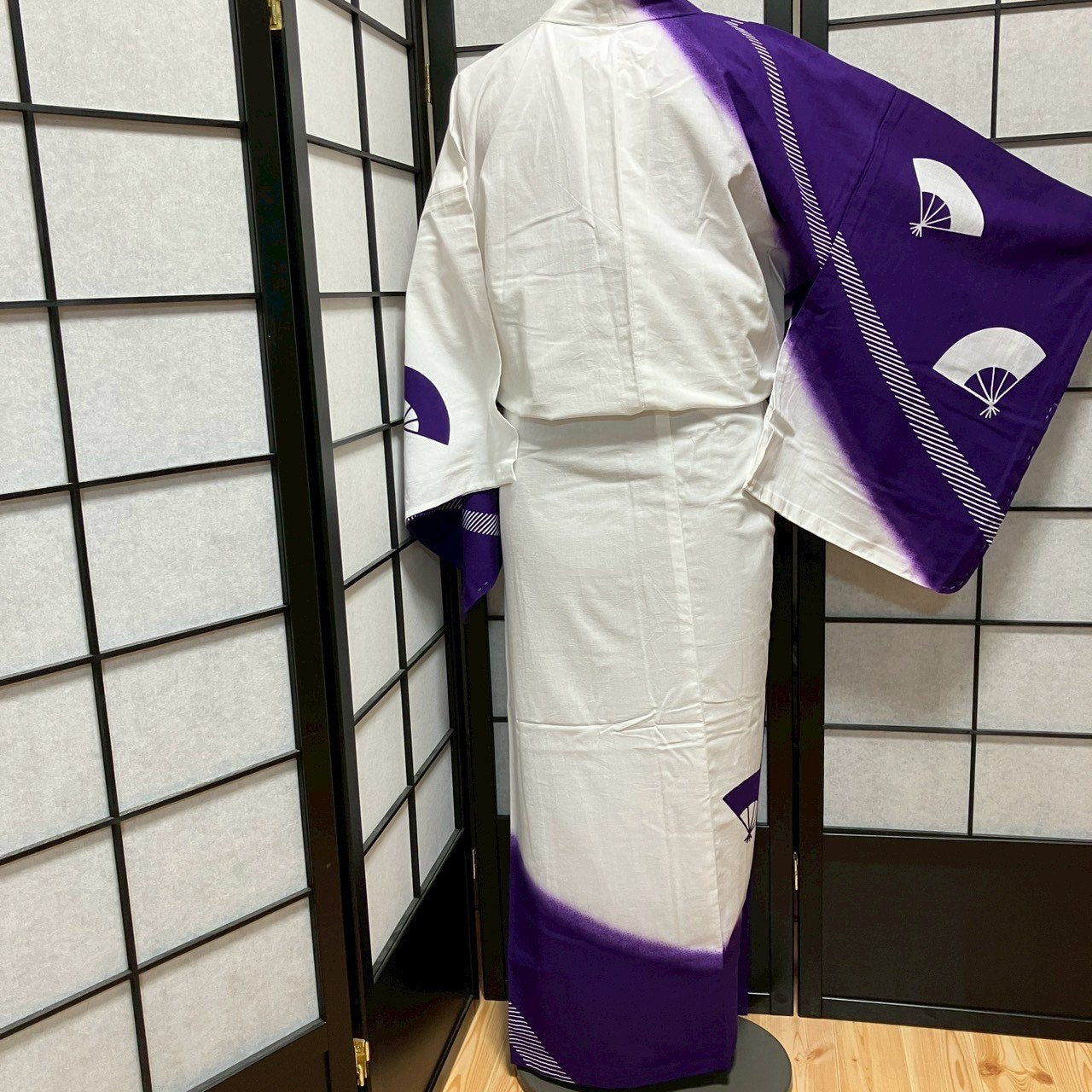 8769# Japanese Yukata Womens Vintage Fabric Cotton Robe Kimono Traditional