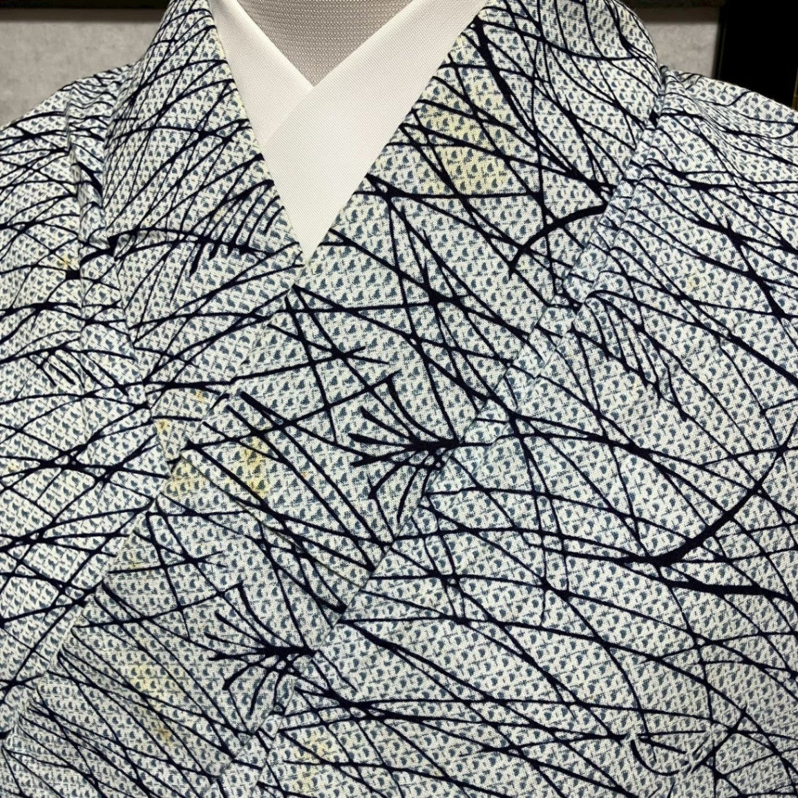 ［9080］浴衣 草木文様 ゆかた レディース リメイク 綿