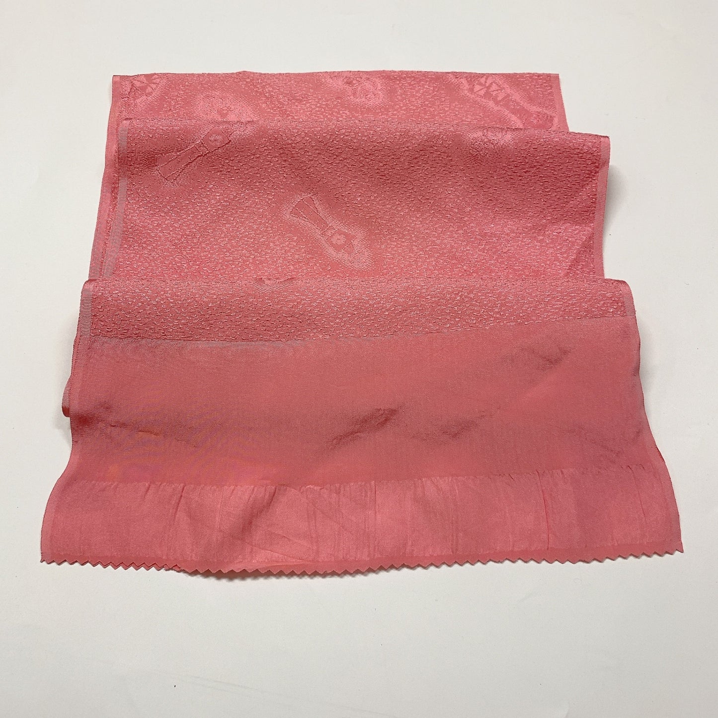 8070# Japanese Kimono Accessory Vintage Obiage and Obijime 2-piece Set Silk