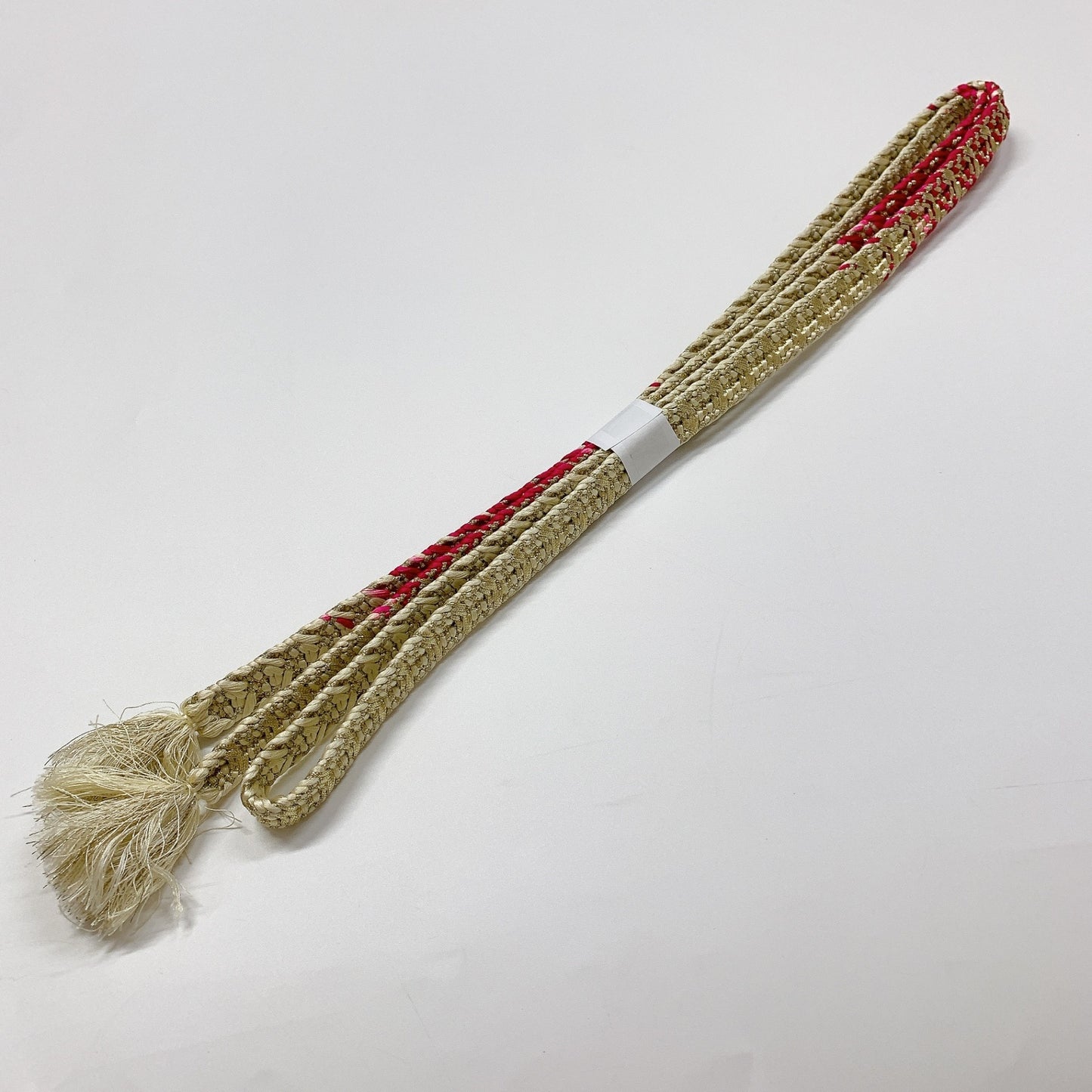 ［8375］帯締め 帯揚げ セット 草花文様 ぼかし 金糸 正絹 着物 帯絞め