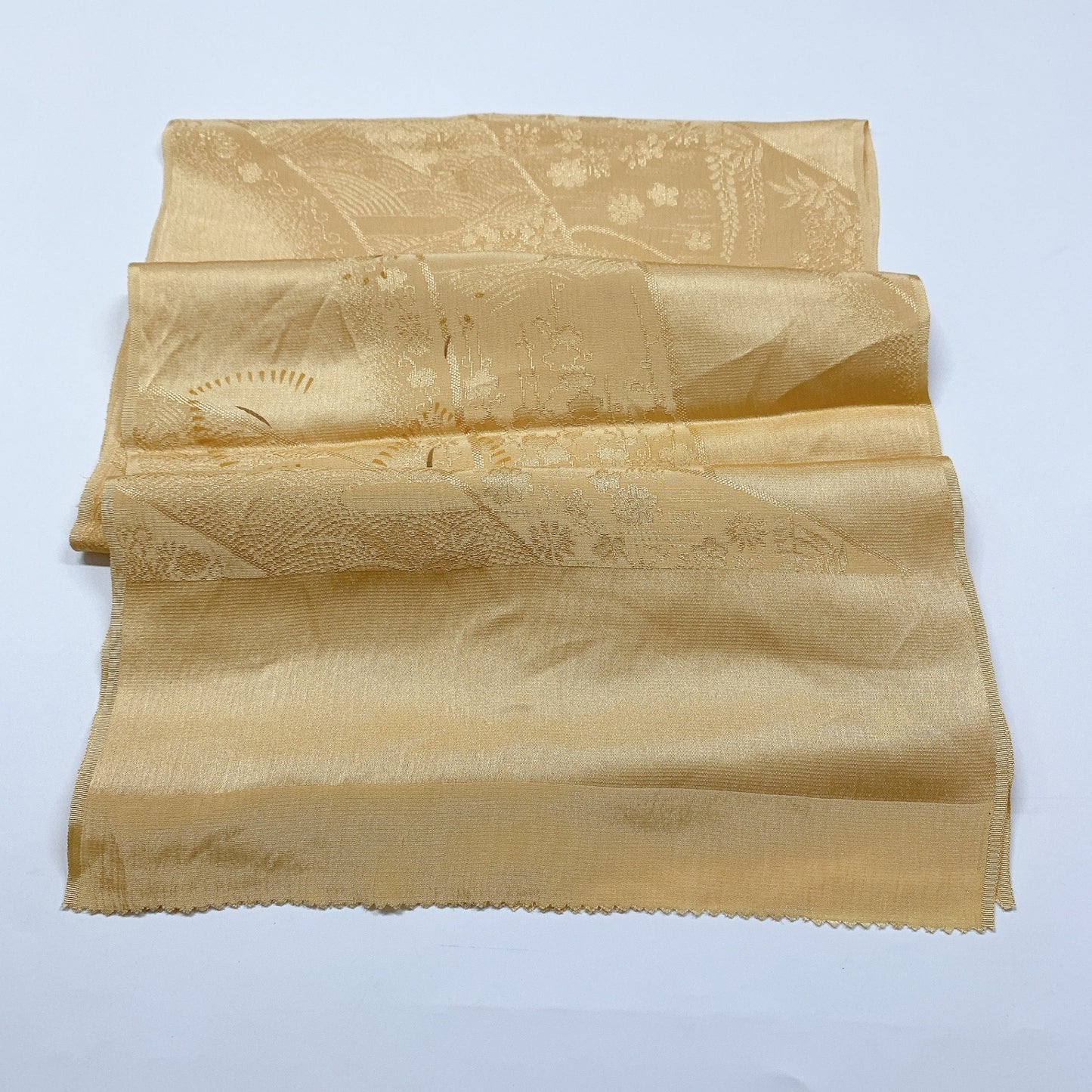 8722# Japanese Kimono Accessory Vintage Obiage and Obijime 2-piece Set Silk