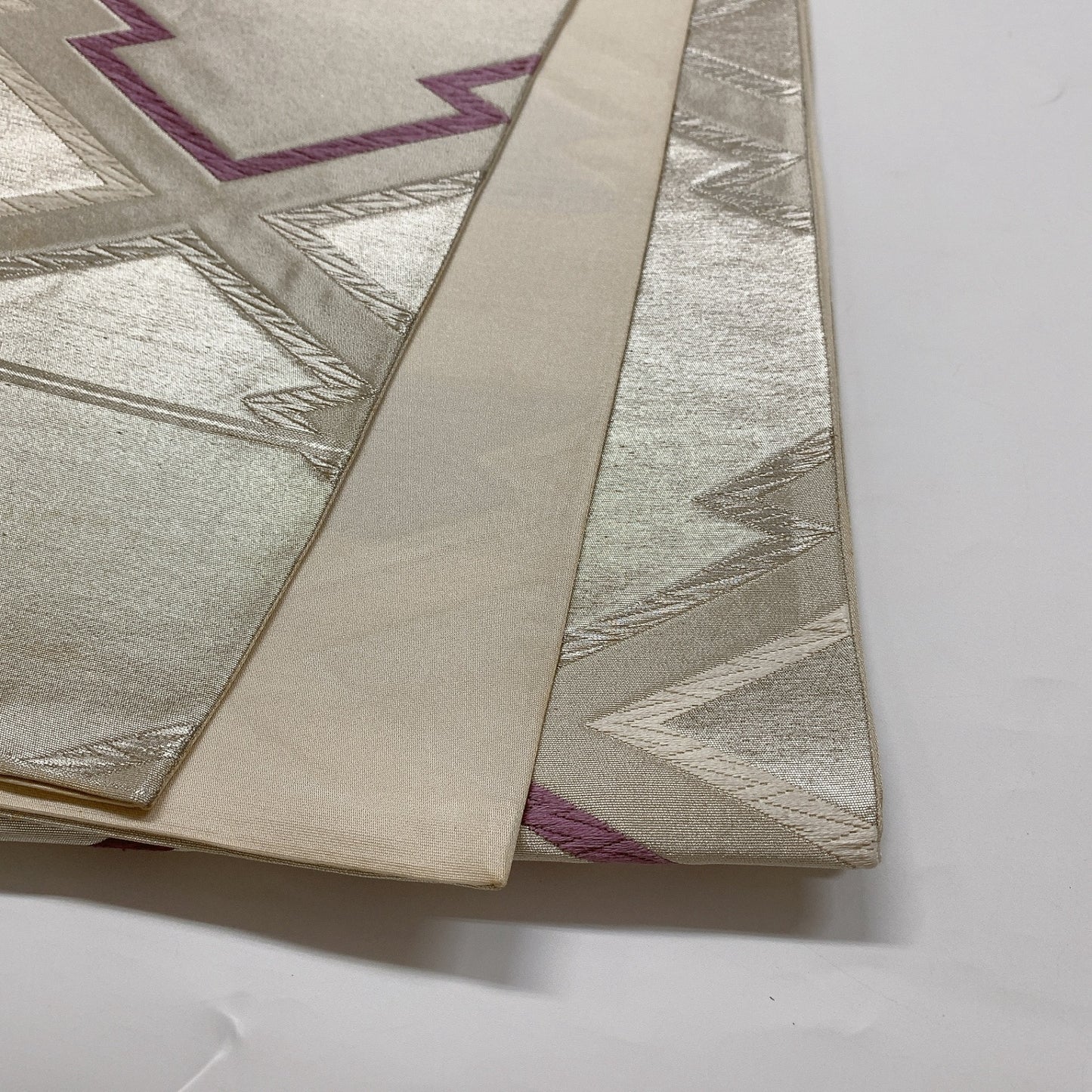 9008# Japanese Vintage Fukuro Obi Belt Kimono Fabric Silk Traditional