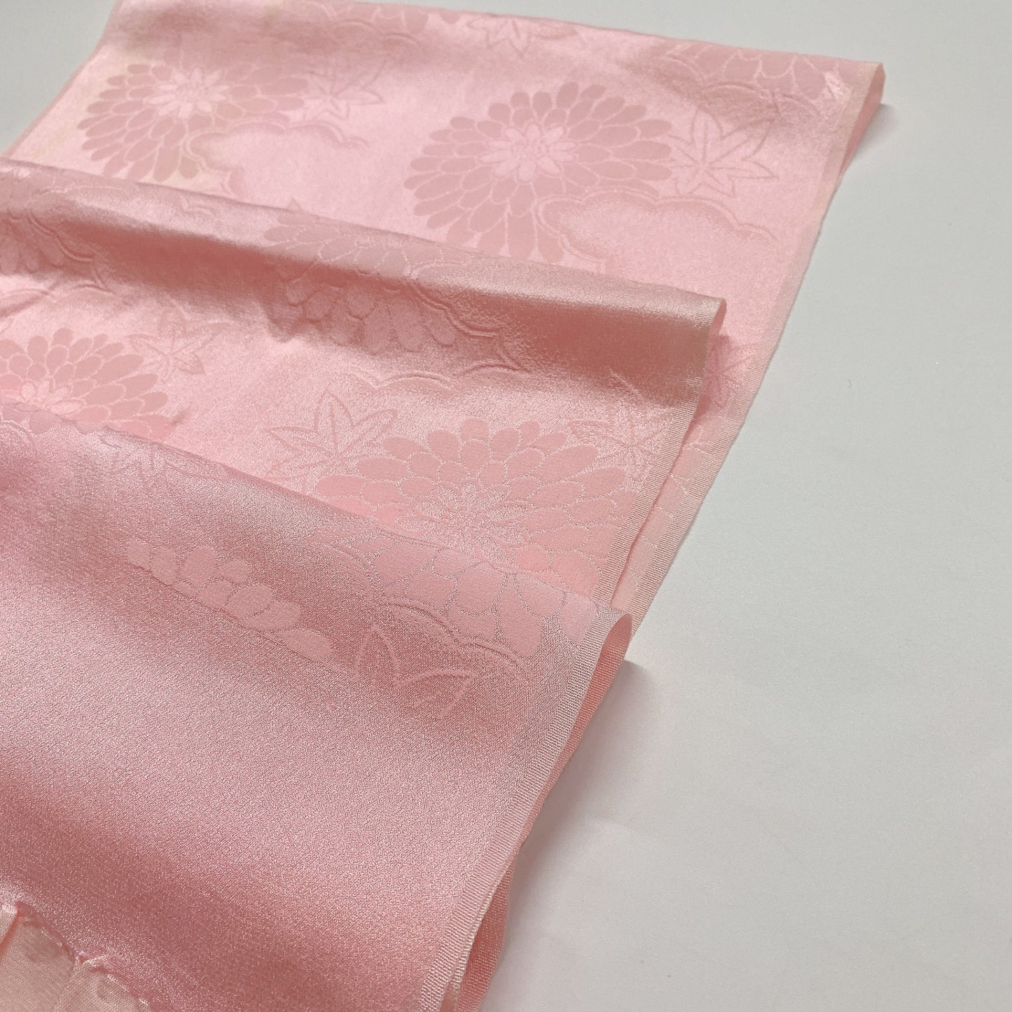 ［8419］帯締め 帯揚げ セット 菊楓文様 正絹 着物 帯絞め