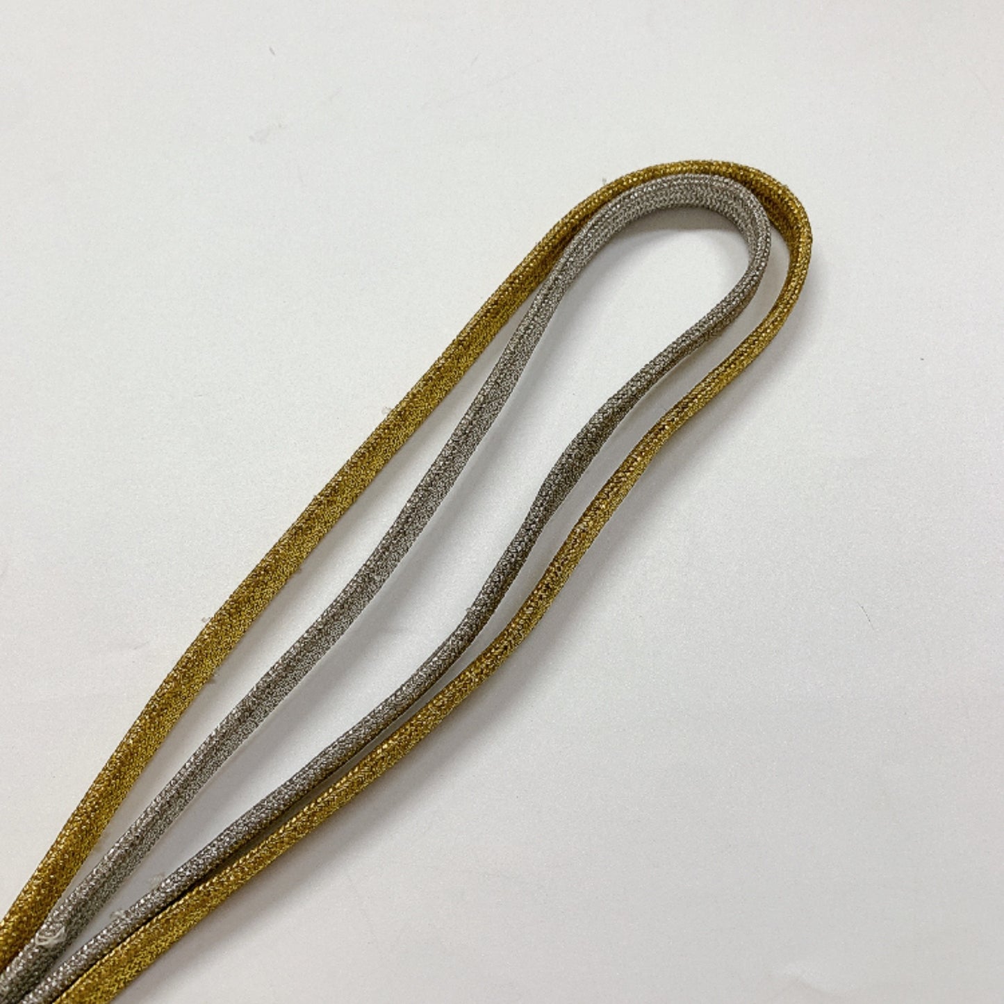 ［8695］帯締め 帯揚げ セット 扇草花文様 金銀糸 正絹 着物 帯絞め