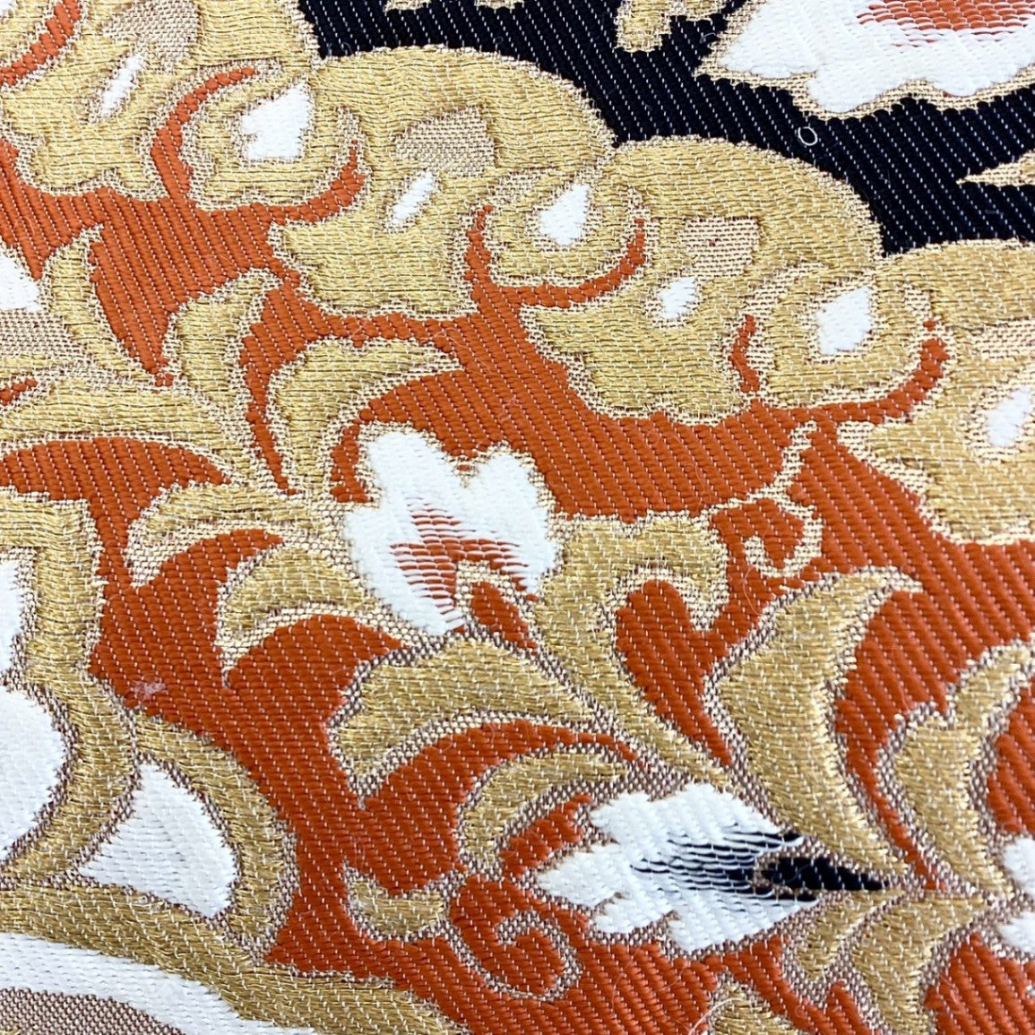 8824# Japanese Vintage Fukuro Obi Belt Kimono Fabric Silk Traditional