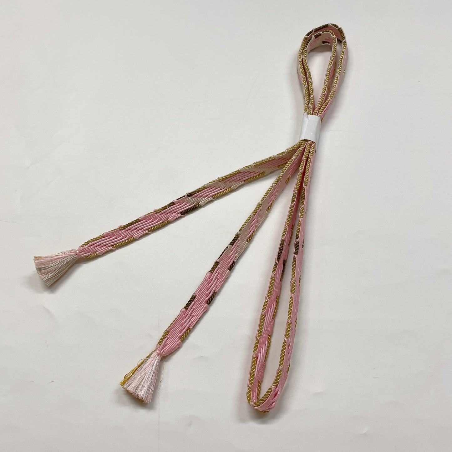 ［8600］帯締め 帯揚げ セット 草花文様 ぼかし 金糸 正絹 着物 帯絞め