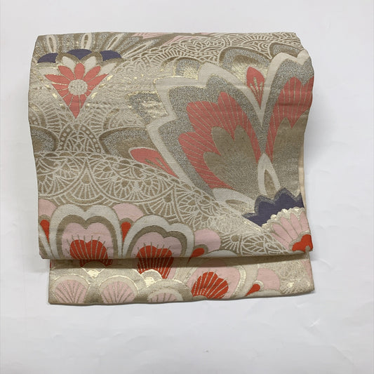 9383# Japanese Vintage Nagoya Obi Belt Kimono Fabric Silk Traditional