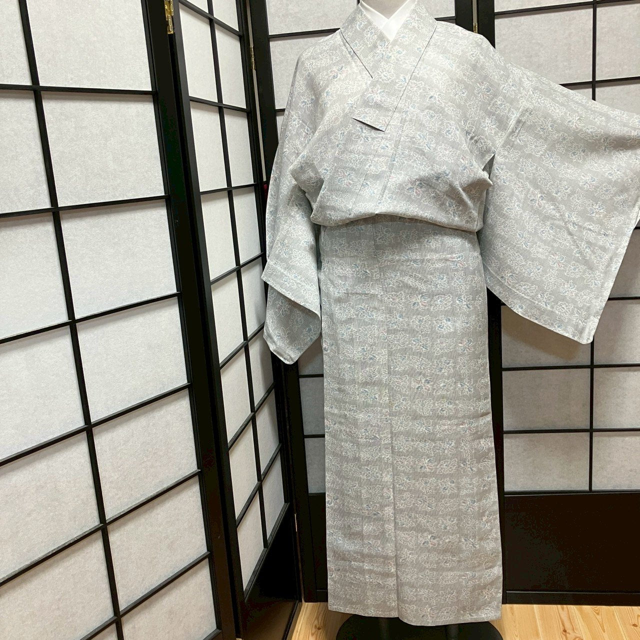 ［9489］浴衣 花吉祥文様 ゆかた レディース 綿 リメイク