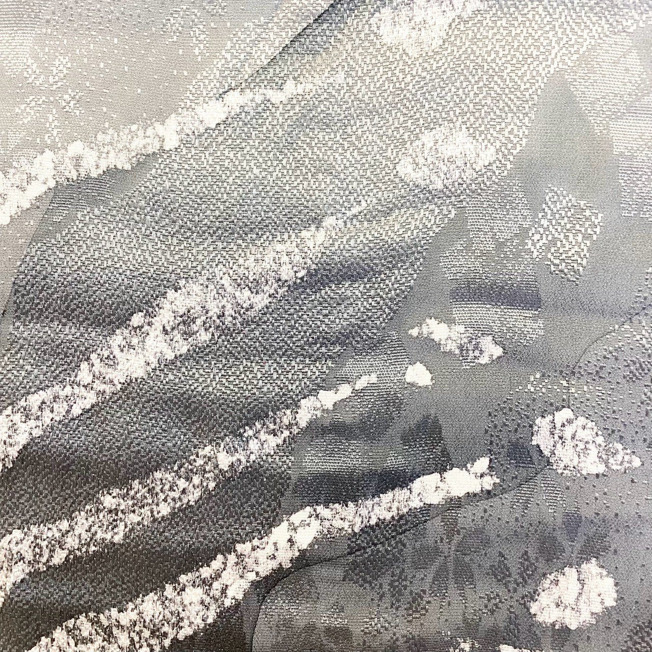 ［9234］帯締め 帯揚げ セット 草花流水文様 逸品 ぼかし 正絹 着物 帯絞め