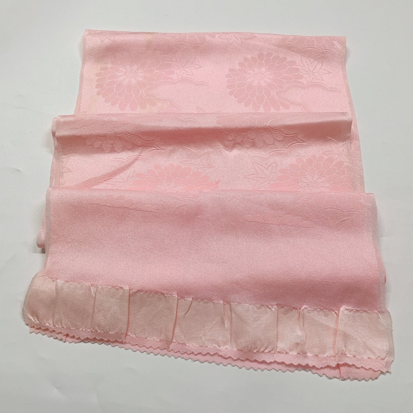 ［8419］帯締め 帯揚げ セット 菊楓文様 正絹 着物 帯絞め