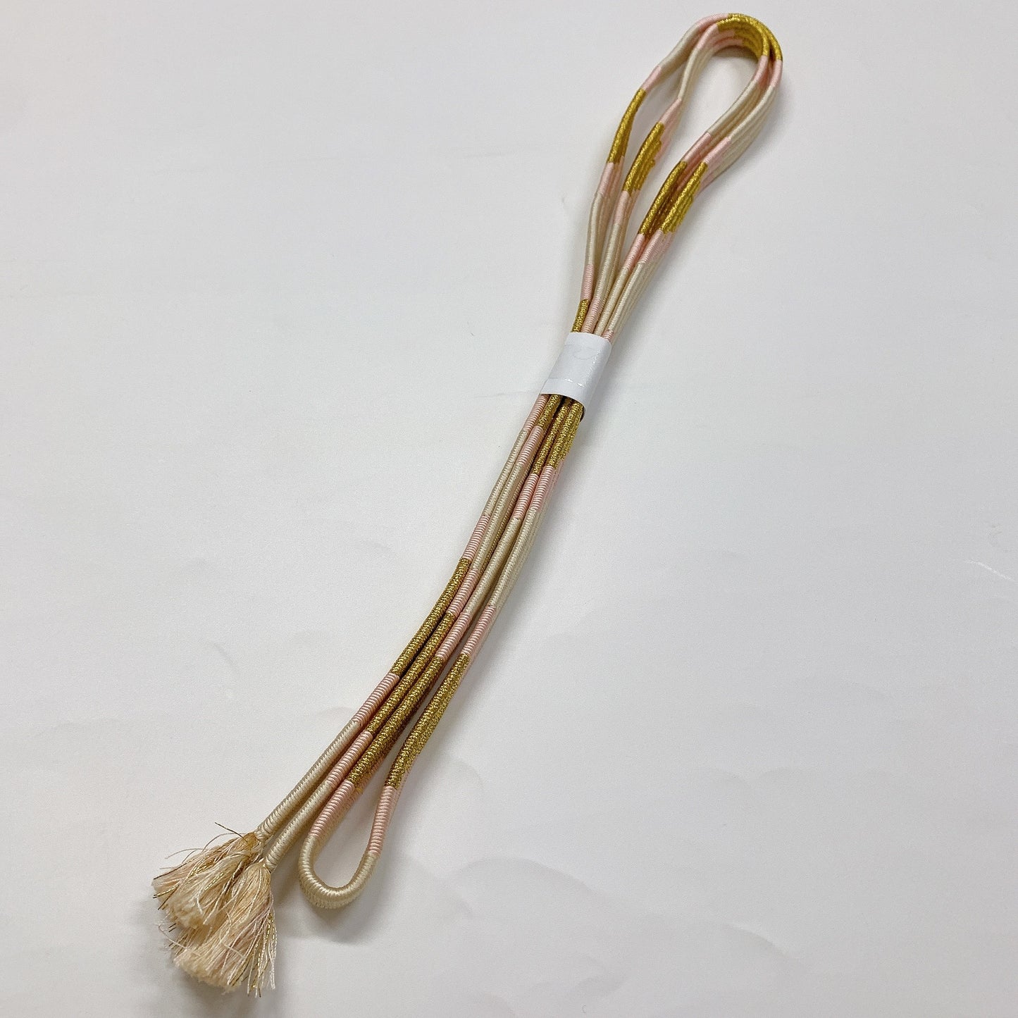 ［8664］帯締め 帯揚げ セット 花散らし ぼかし 金糸 正絹 着物 帯絞め