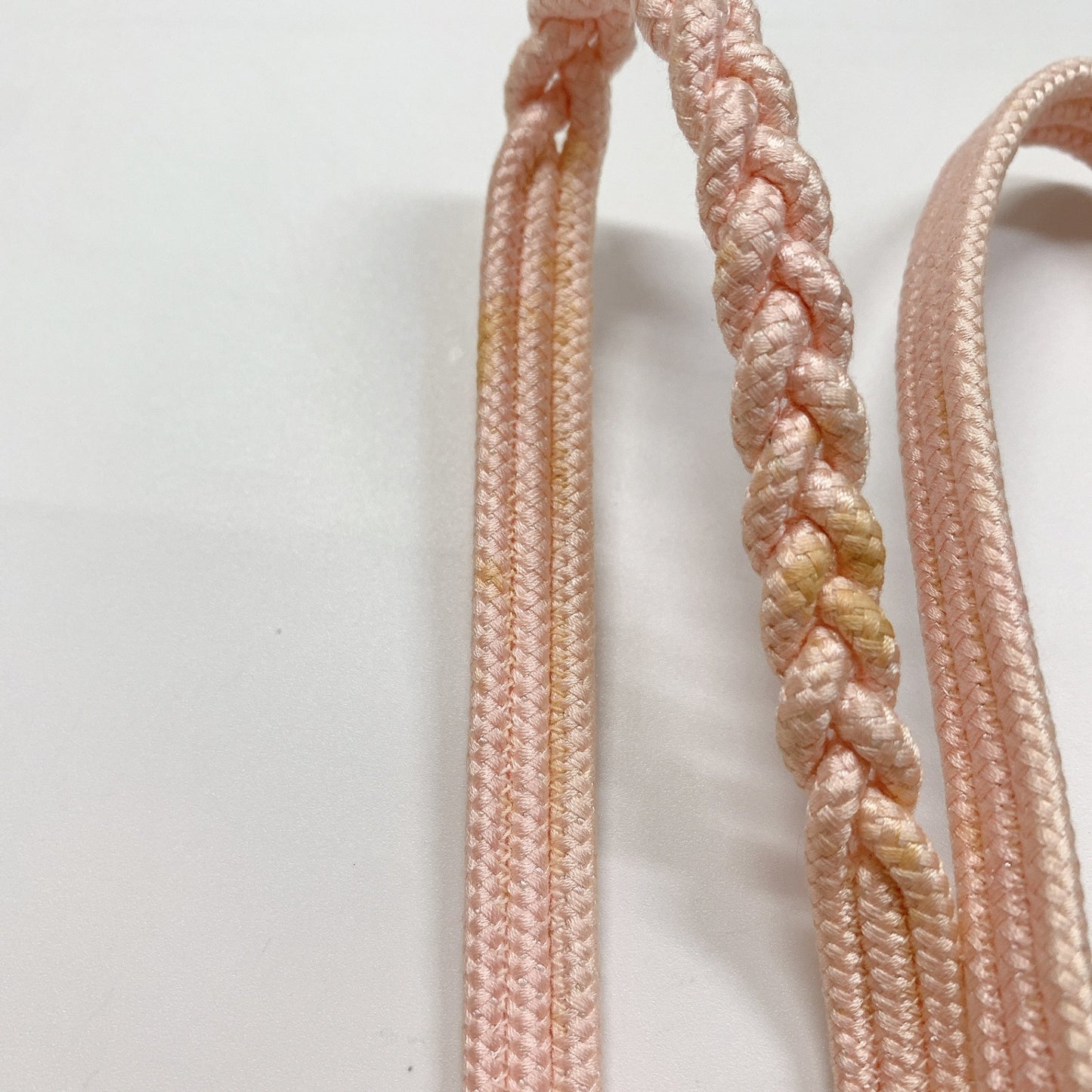 ［8662］帯締め 帯揚げ セット 花びら散らし 金彩 正絹 着物 帯絞め