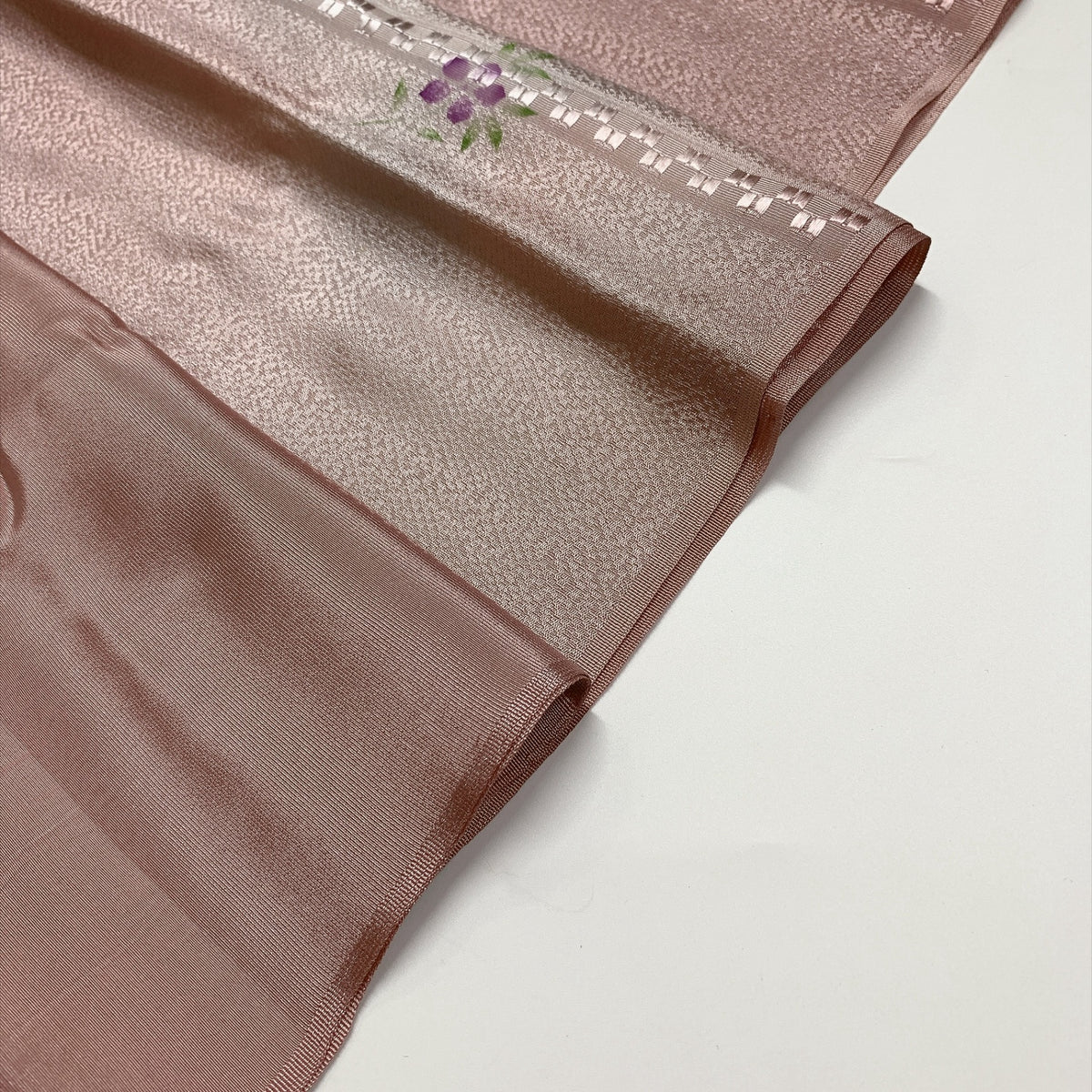 ［9294］帯締め 帯揚げ セット 横段花文様 正絹 着物 帯絞め
