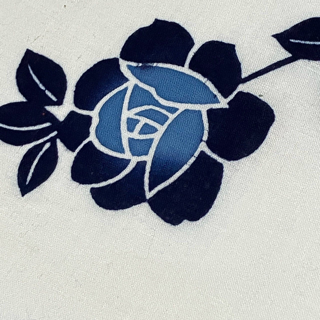 ［9504］浴衣 反物 綿 着尺 一反 枝花文様