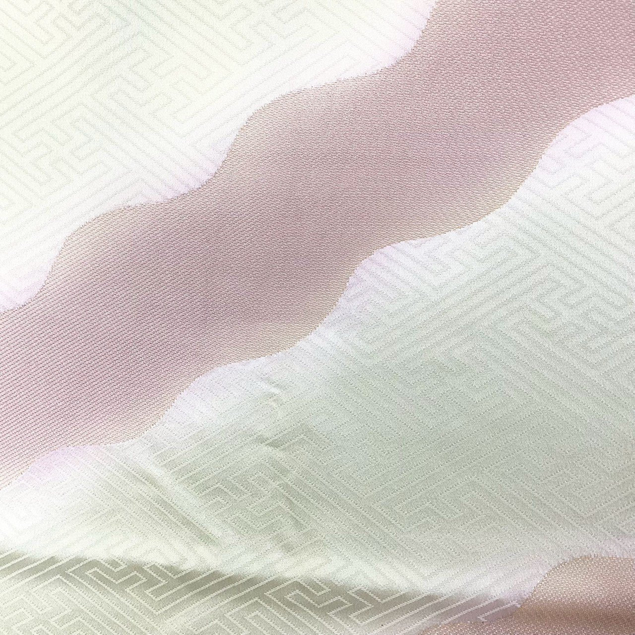 ［8556］帯締め 帯揚げ セット 道長文様 紗綾形 正絹 着物 帯絞め
