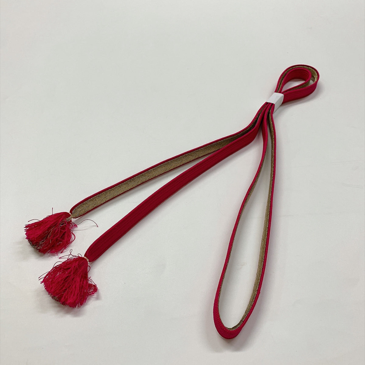［9774］帯締め 帯揚げ セット 縮緬 金糸 正絹 着物 帯絞め