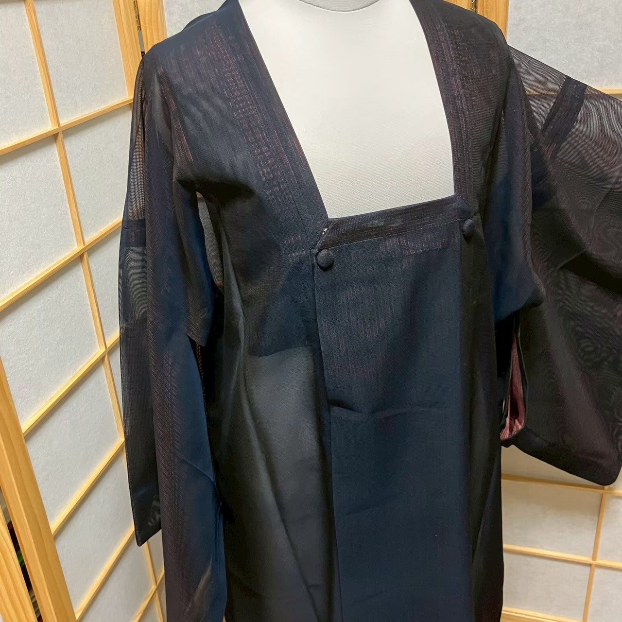 5806# Japanese Coat Jacket Vintege Kimono Fabric Pure Silk Robe Summer
